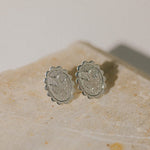 Boucles d'Oreilles Puces Thémis Colombes Argent Boucles d'Oreilles Monsieur Simone