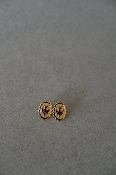 Boucles d'Oreilles Puces Thémis Colombes Or Boucles d'Oreilles Monsieur Simone