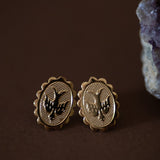 Boucles d'Oreilles Puces Thémis Colombes Or Boucles d'Oreilles Monsieur Simone