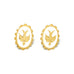 Boucles d'Oreilles Puces Thémis Colombes Or Ivoire Boucles d'Oreilles Monsieur Simone