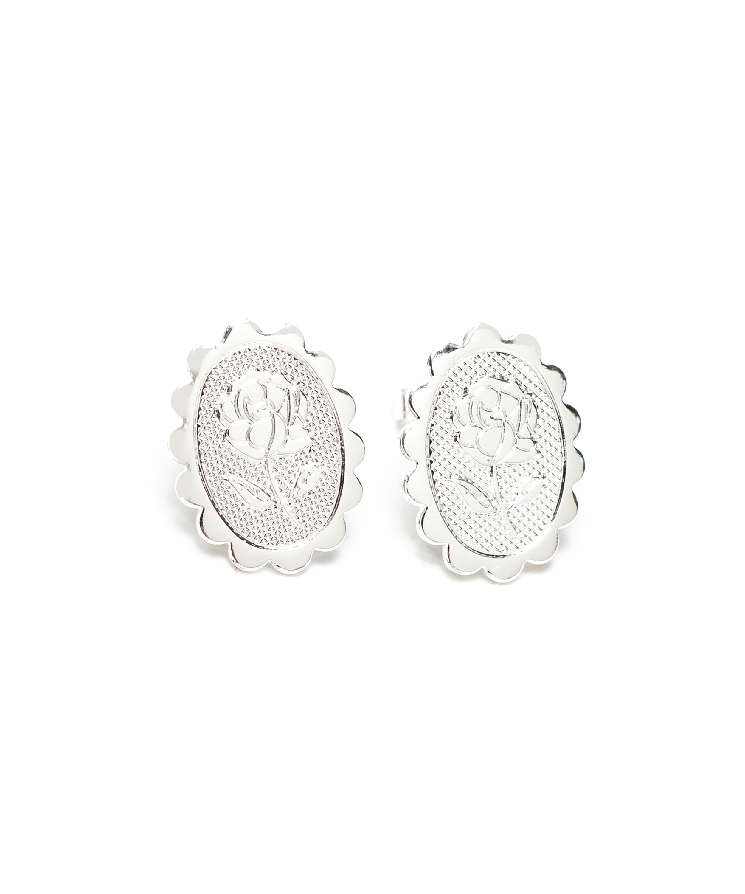 Boucles d'Oreilles Puces Thémis Fleurs Argent Boucles d'Oreilles Monsieur Simone