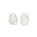 Boucles d'Oreilles Puces Thémis Fleurs Argent Boucles d'Oreilles Monsieur Simone