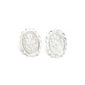 Boucles d'Oreilles Puces Thémis Fleurs Argent Boucles d'Oreilles Monsieur Simone