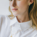 Boucles d'Oreilles Puces Thémis Fleurs Argent Boucles d'Oreilles Monsieur Simone