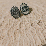 Boucles d'Oreilles Puces Thémis Trèfles Argent Boucles d'Oreilles Monsieur Simone