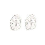 Boucles d'Oreilles Puces Thémis Trèfles Argent Boucles d'Oreilles Monsieur Simone