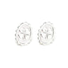 Boucles d'Oreilles Puces Thémis Trèfles Argent Boucles d'Oreilles Monsieur Simone