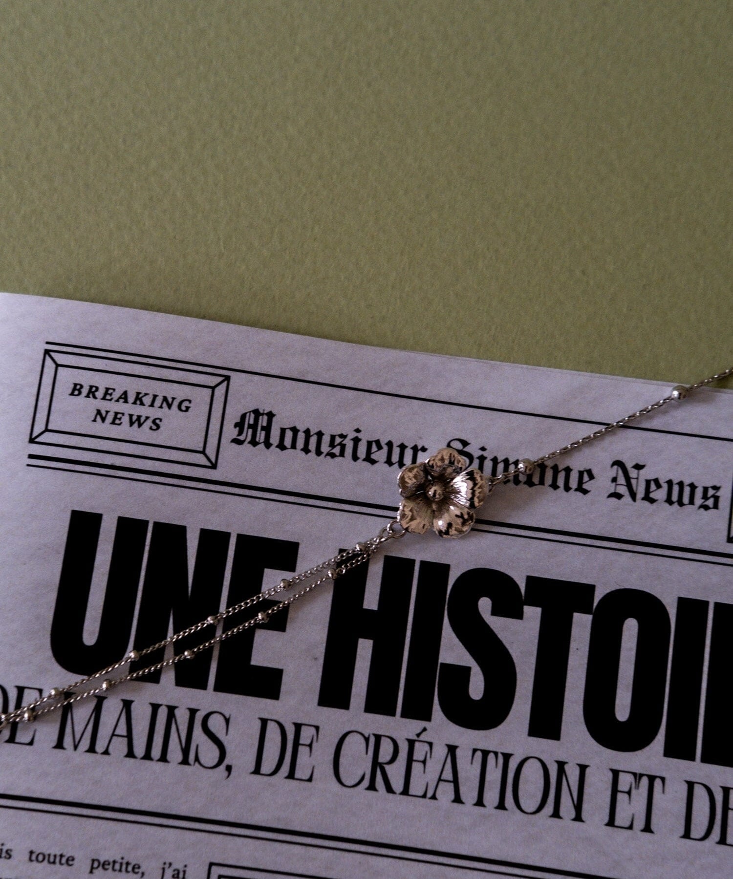 Bracelet Gaïa Argent Fleur Bracelets Monsieur Simone