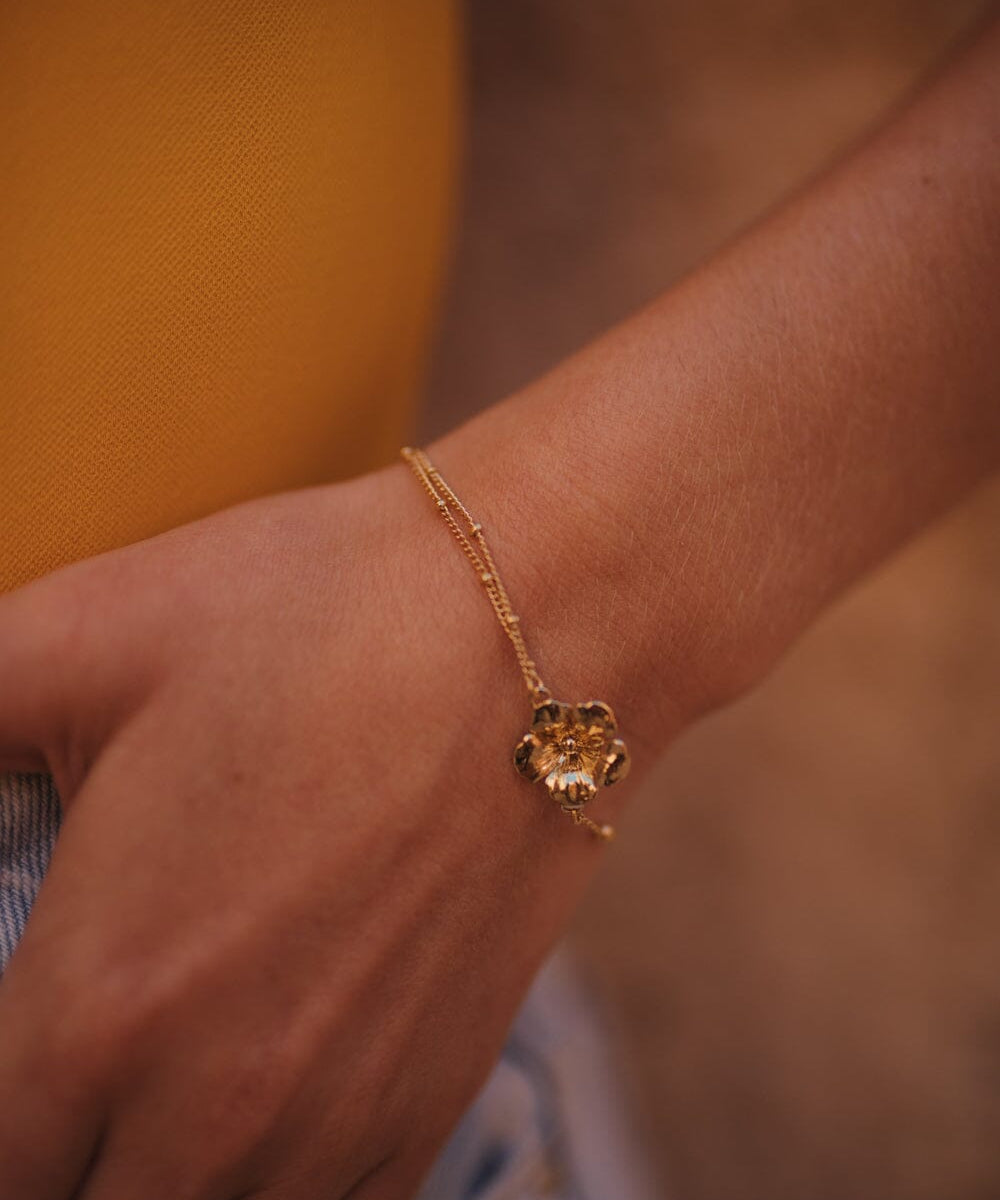 Bracelet Gaïa Or Fleur Bracelets Monsieur Simone
