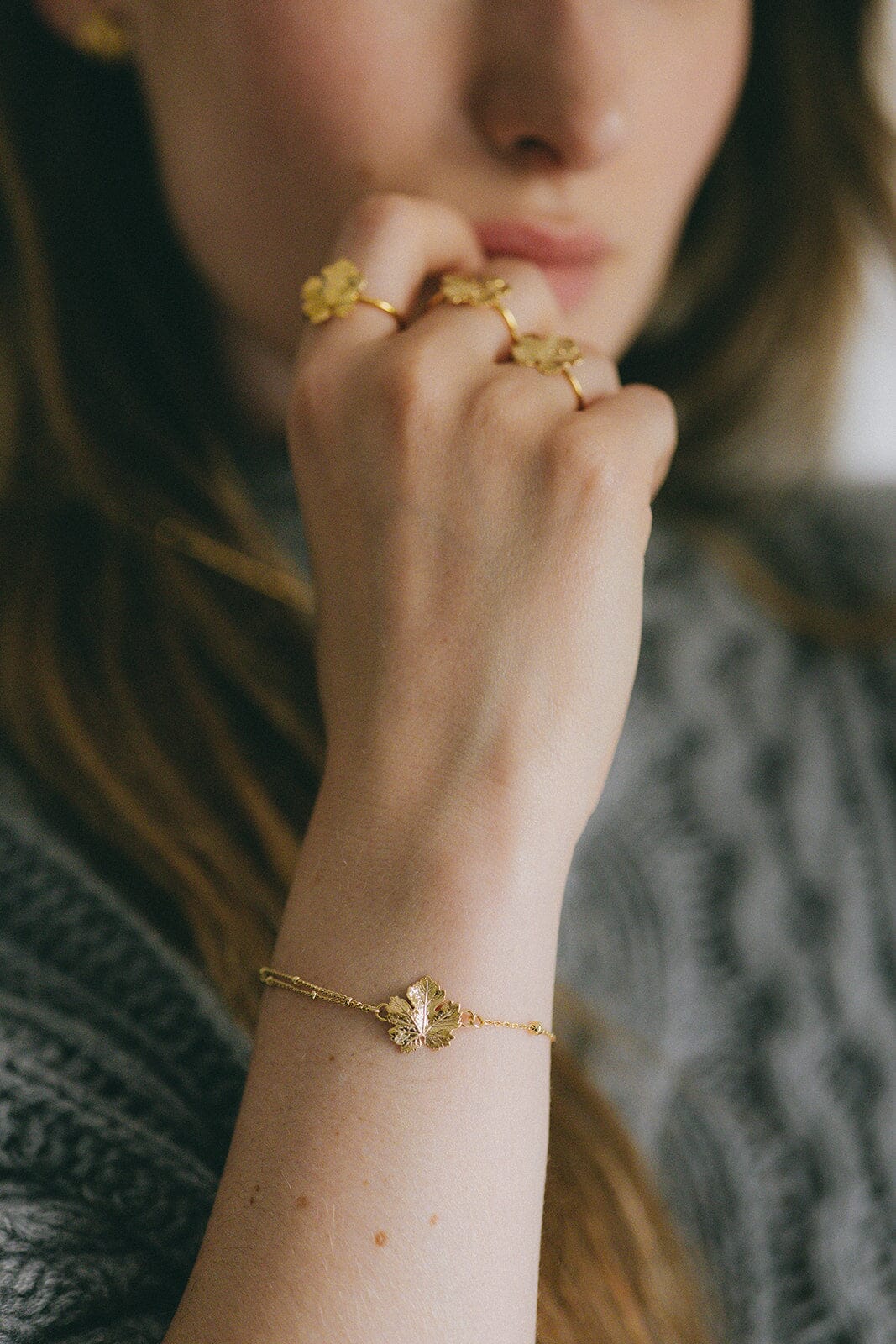 Bracelet Héra Argent Feuille Bracelets Monsieur Simone