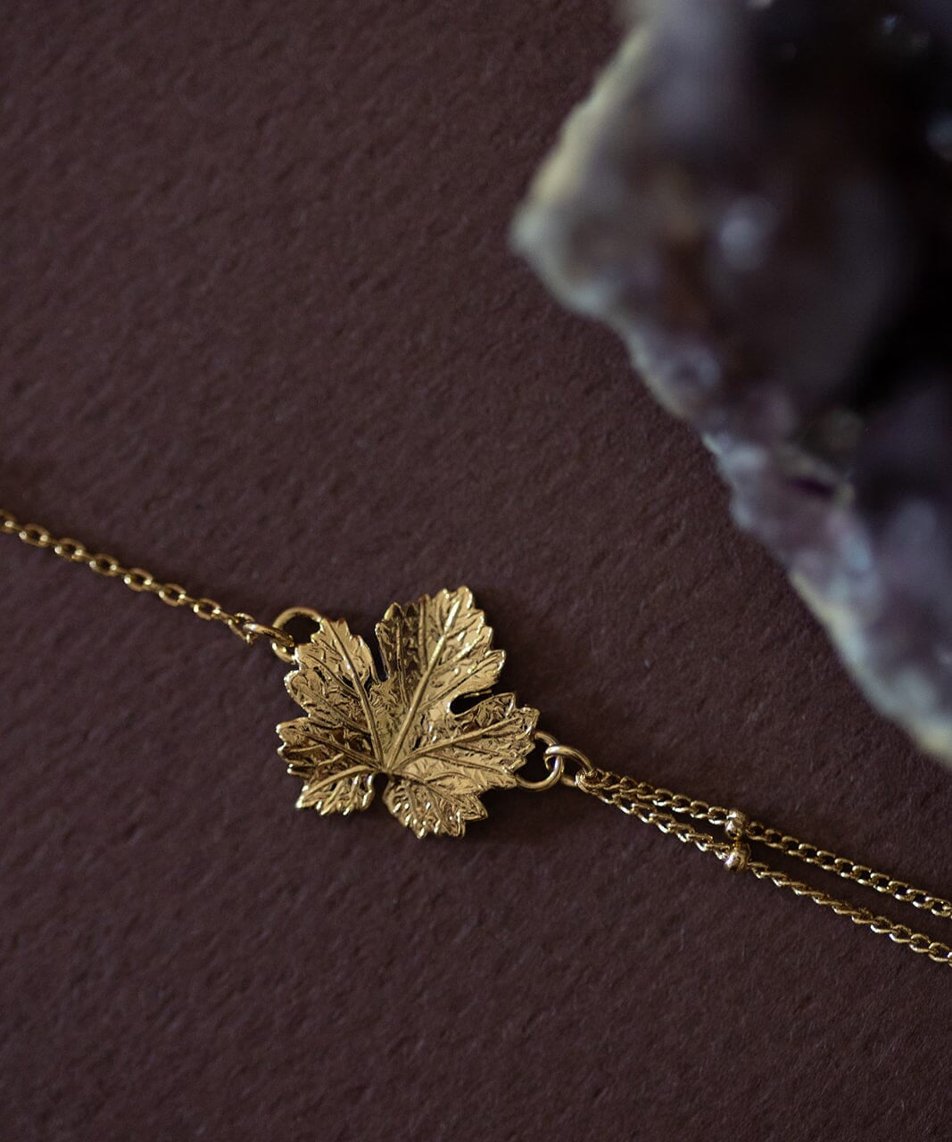 Bracelet Héra Or Feuille Bracelets Monsieur Simone