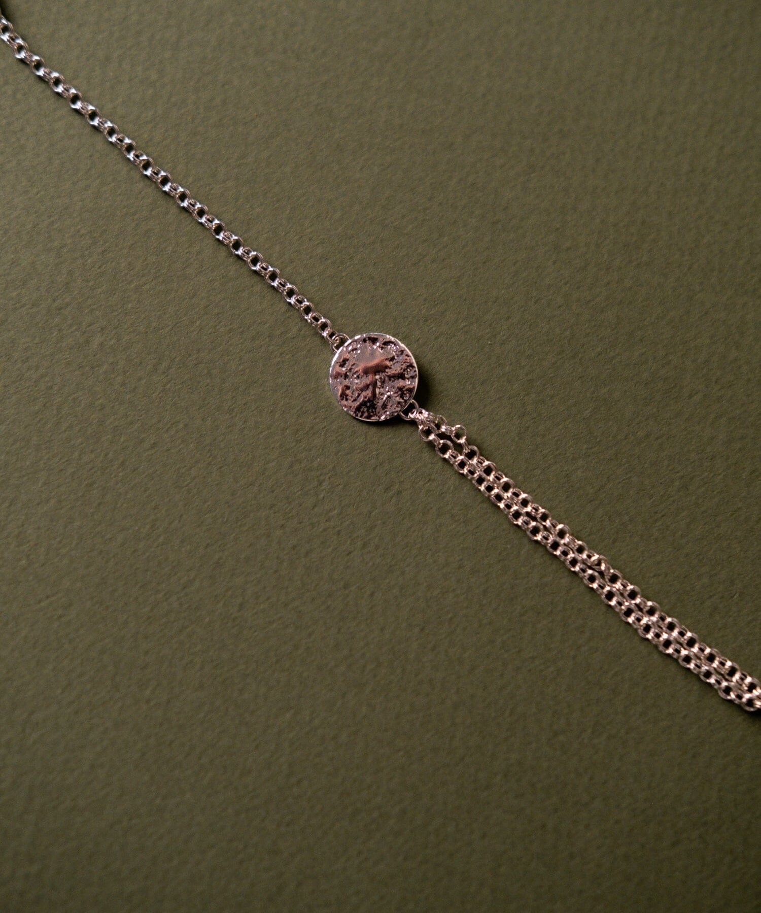 Bracelet Hestia Argent Rond Martelé Bracelets Monsieur Simone