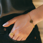 Bracelet Hestia Argent Rond Martelé Bracelets Monsieur Simone