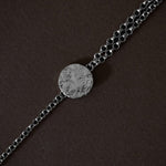 Bracelet Hestia Argent Rond Martelé Bracelets Monsieur Simone