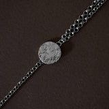 Bracelet Hestia Argent Rond Martelé Bracelets Monsieur Simone