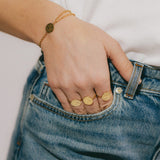 Bracelet Hestia Argent Rond Martelé Bracelets Monsieur Simone