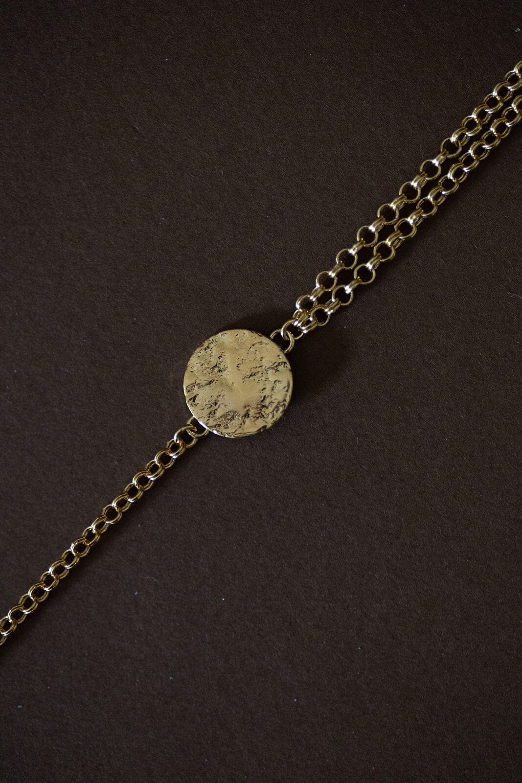 Bracelet Hestia Or Rond Martelé Bracelets Monsieur Simone