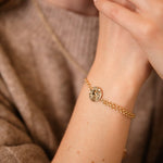 Bracelet Hestia Or Rond Martelé Bracelets Monsieur Simone
