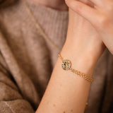 Bracelet Hestia Or Rond Martelé Bracelets Monsieur Simone