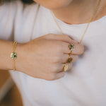 Bracelet Hestia Or Rond Martelé Bracelets Monsieur Simone