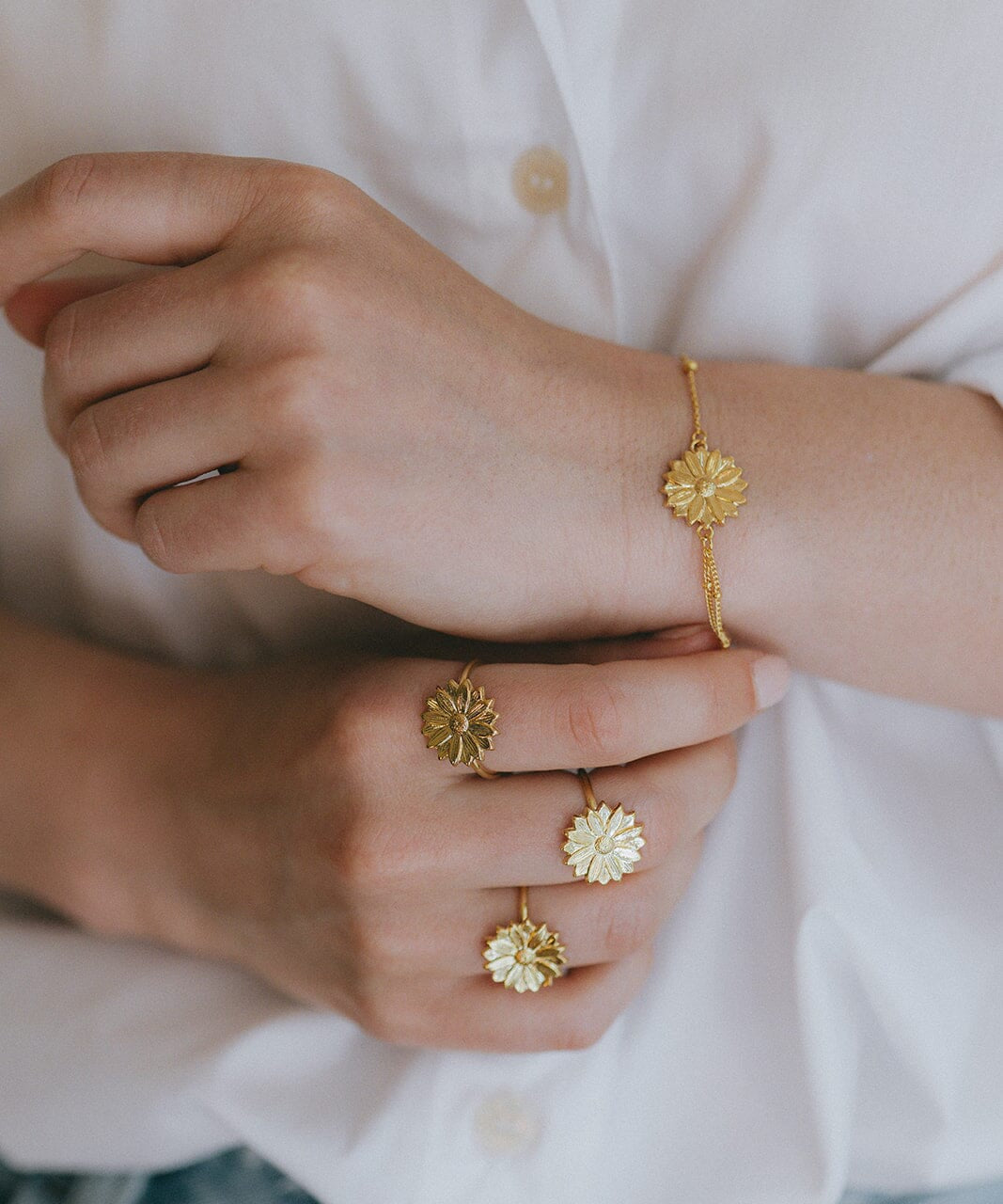 Bracelet Maïa Or Fleur Bracelets Monsieur Simone