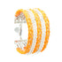 Bracelet Maxi Raoul Argent Orange Tressé Bracelets Monsieur Simone