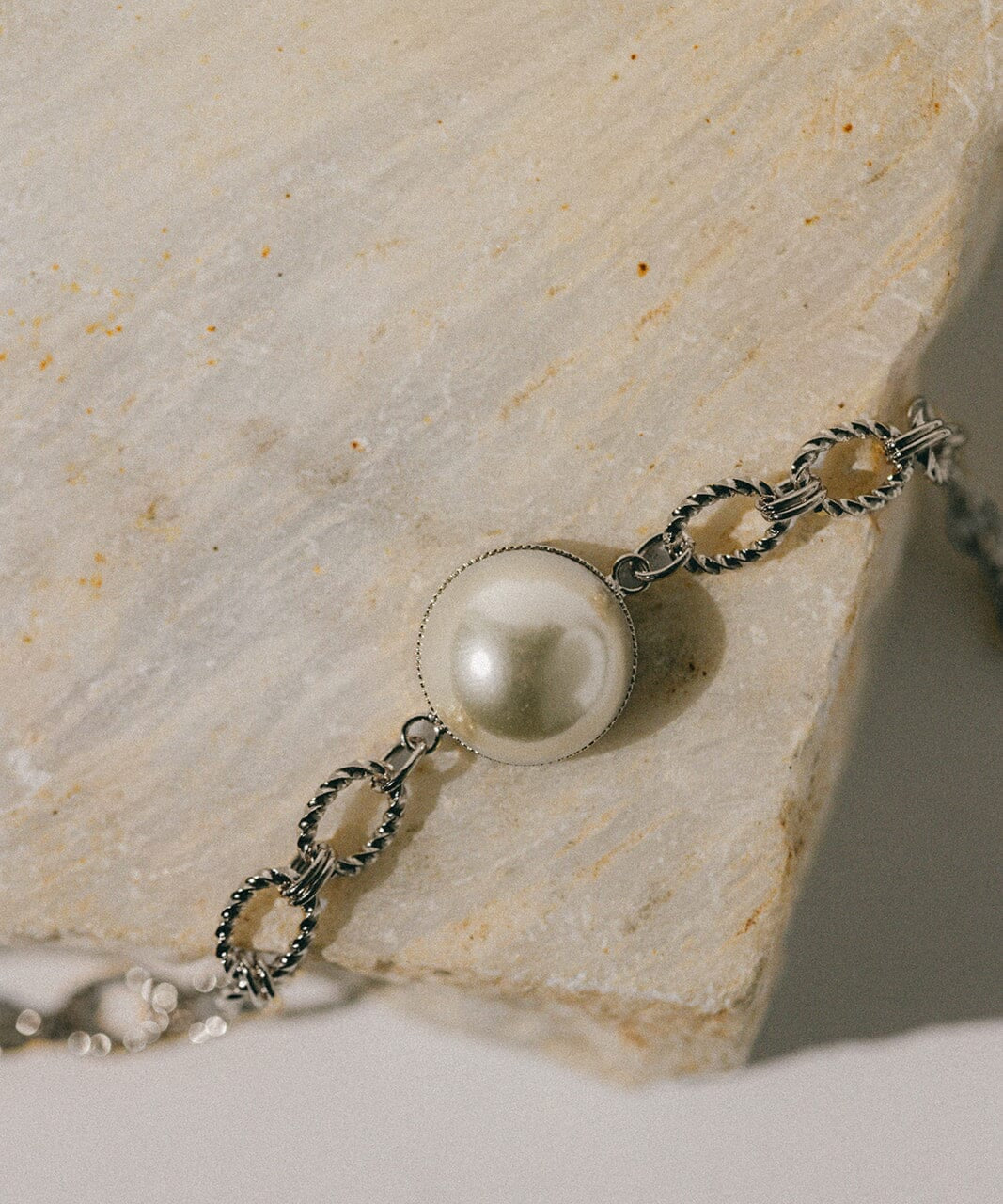 Bracelet Nélya Argent Perle Bracelets Monsieur Simone