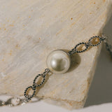 Bracelet Nélya Argent Perle Bracelets Monsieur Simone