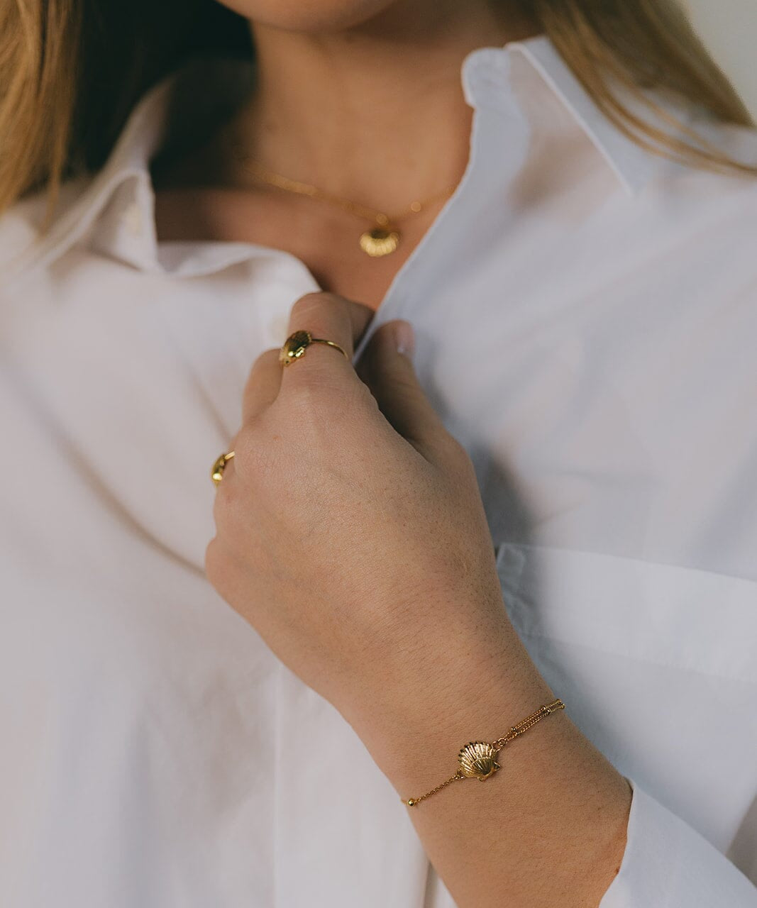 Bracelet Nérée Or Coquillage Bracelets Monsieur Simone