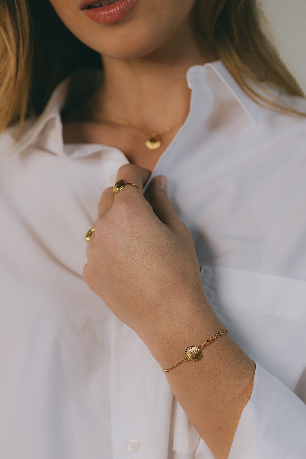 Bracelet Nérée Or Coquillage Bracelets Monsieur Simone