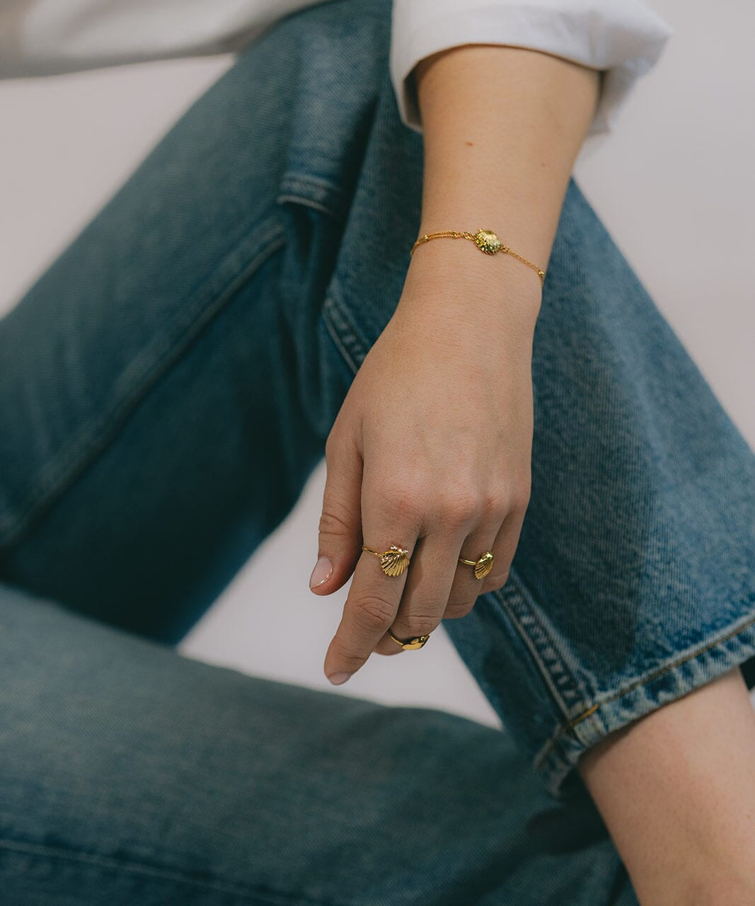Bracelet Nérée Or Coquillage Bracelets Monsieur Simone