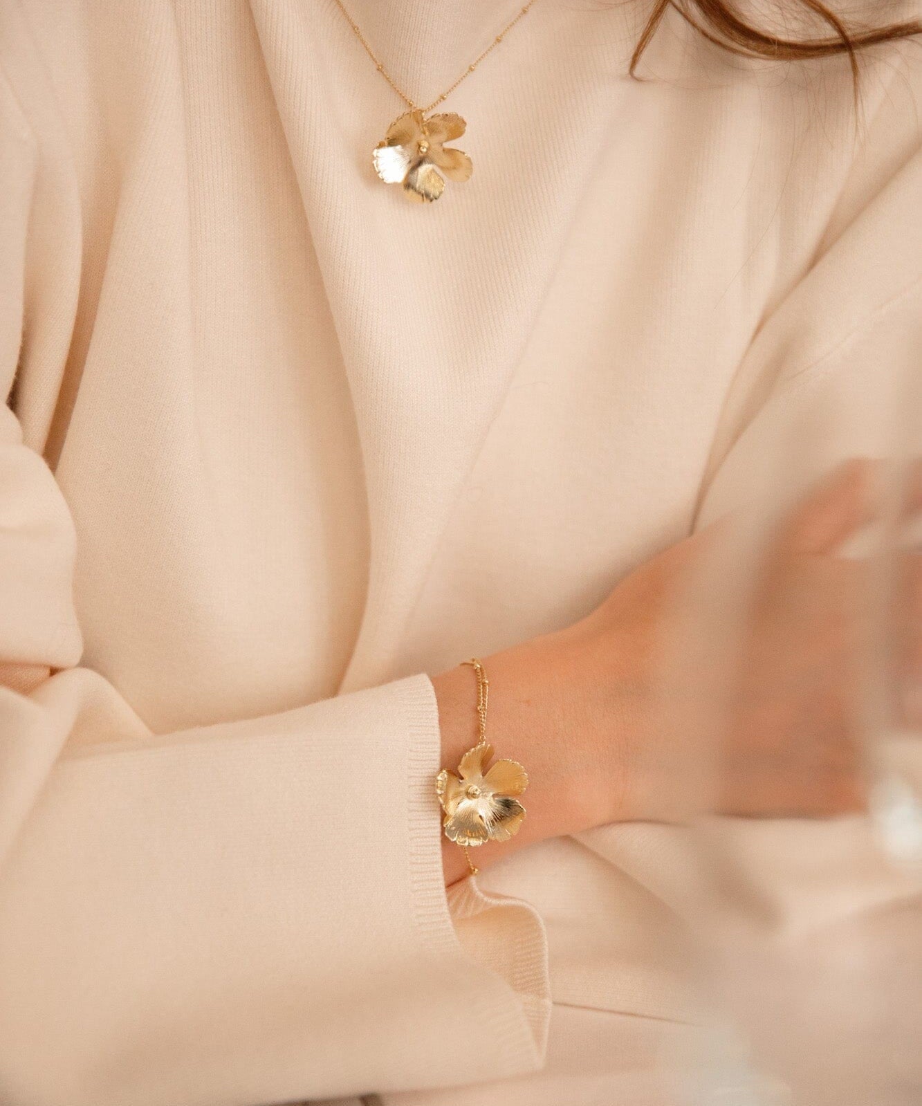 Bracelet Orphée Or Fleur Bracelets Monsieur Simone