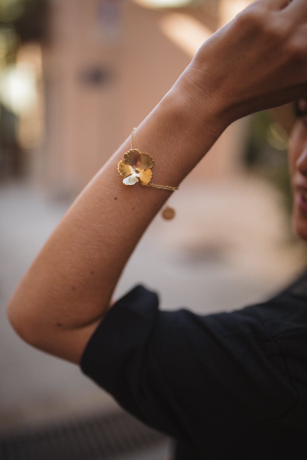 Bracelet Orphée Or Fleur Bracelets Monsieur Simone