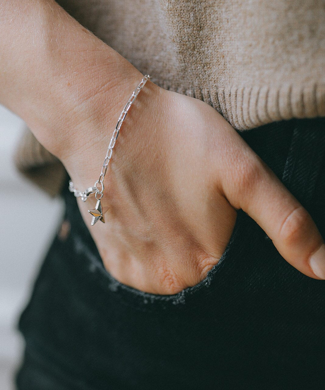 Bracelet Raoul Argent Étoile Bracelets Monsieur Simone
