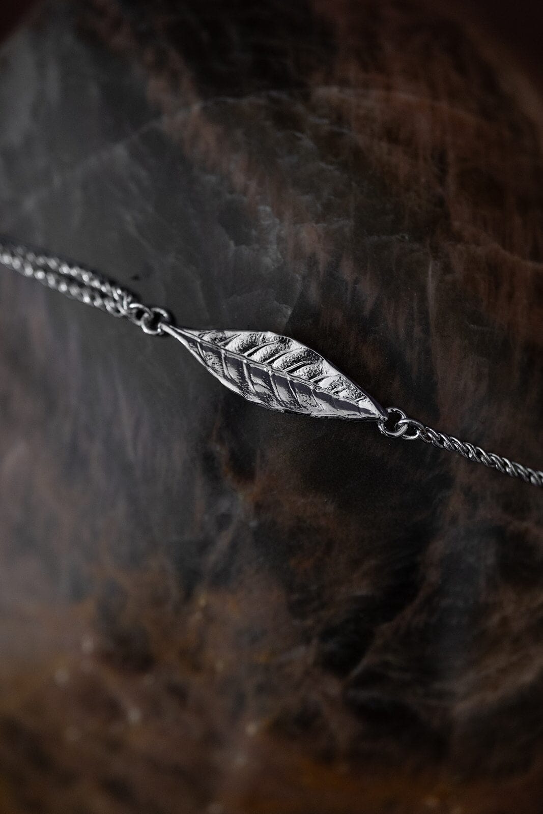 Bracelet Thalie Argent Feuille Bracelets Monsieur Simone