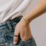 Bracelet Thalie Argent Feuille Bracelets Monsieur Simone