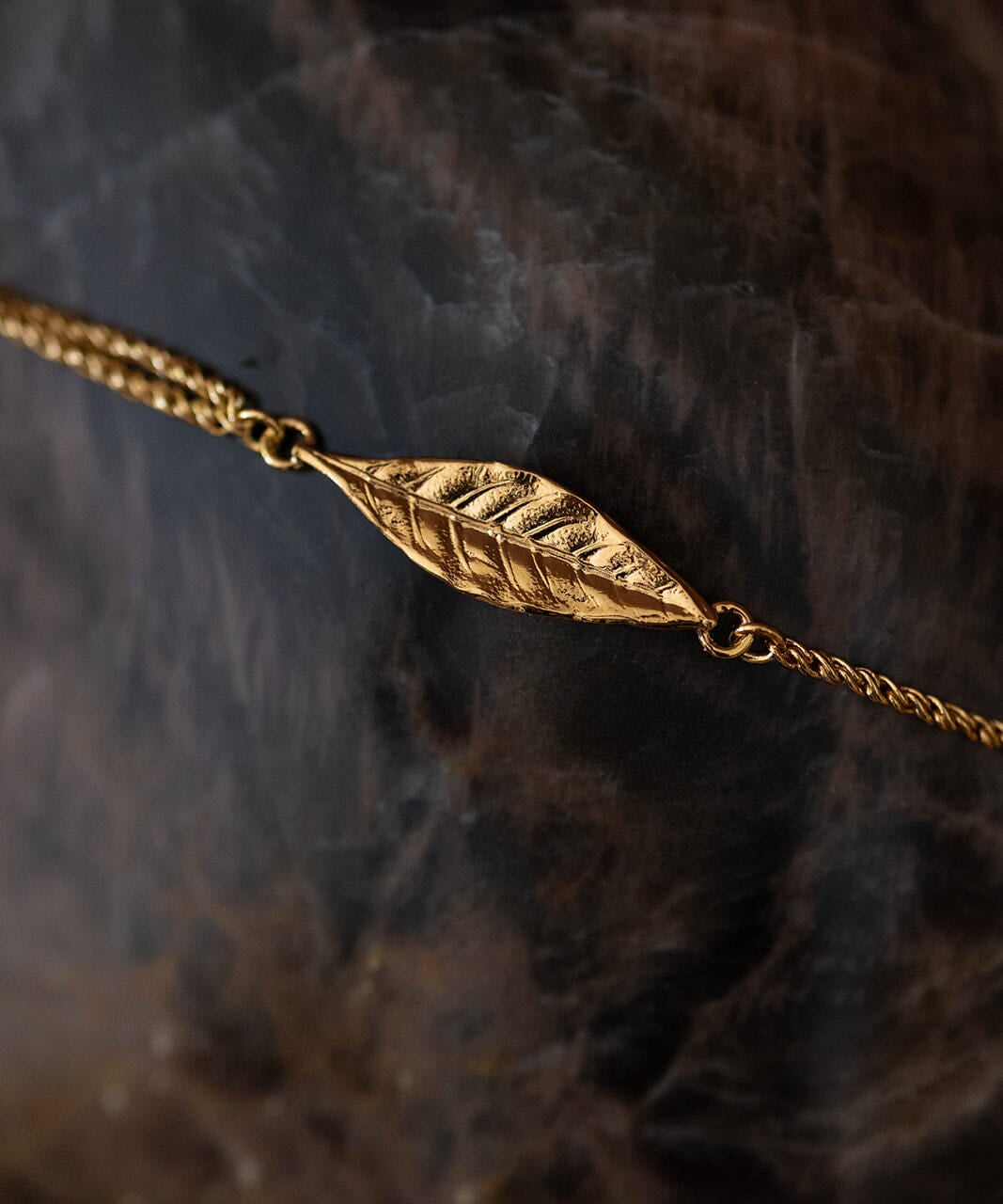 Bracelet Thalie Or Feuille Bracelets Monsieur Simone
