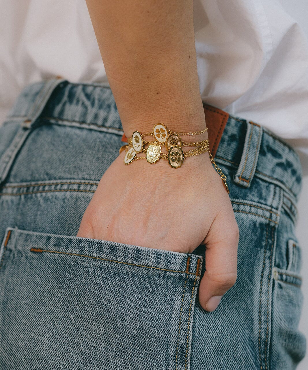 Bracelet Thémis Colombe Or Bracelets Monsieur Simone