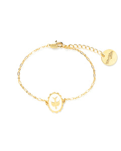 Bracelet Thémis Colombe Or Ivoire Bracelets Monsieur Simone