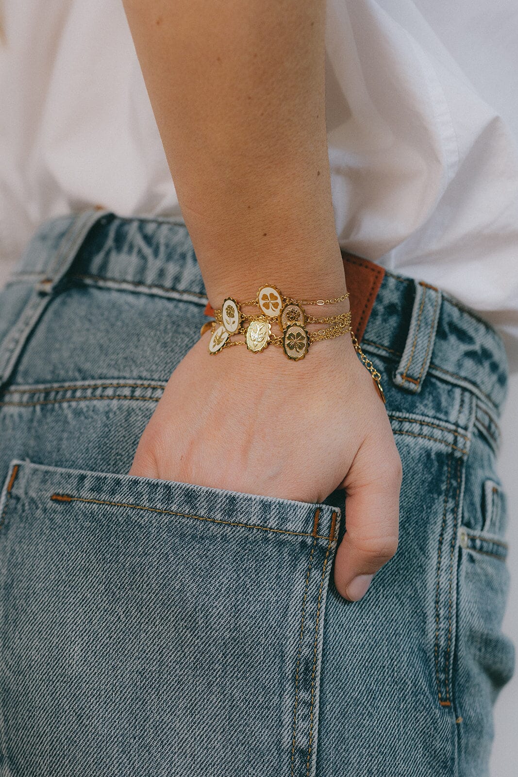 Bracelet Thémis Fleur Argent Bracelets Monsieur Simone