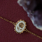 Bracelet Thémis Fleur Or Ivoire Bracelets Monsieur Simone