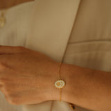 Bracelet Thémis Fleur Or Ivoire Bracelets Monsieur Simone