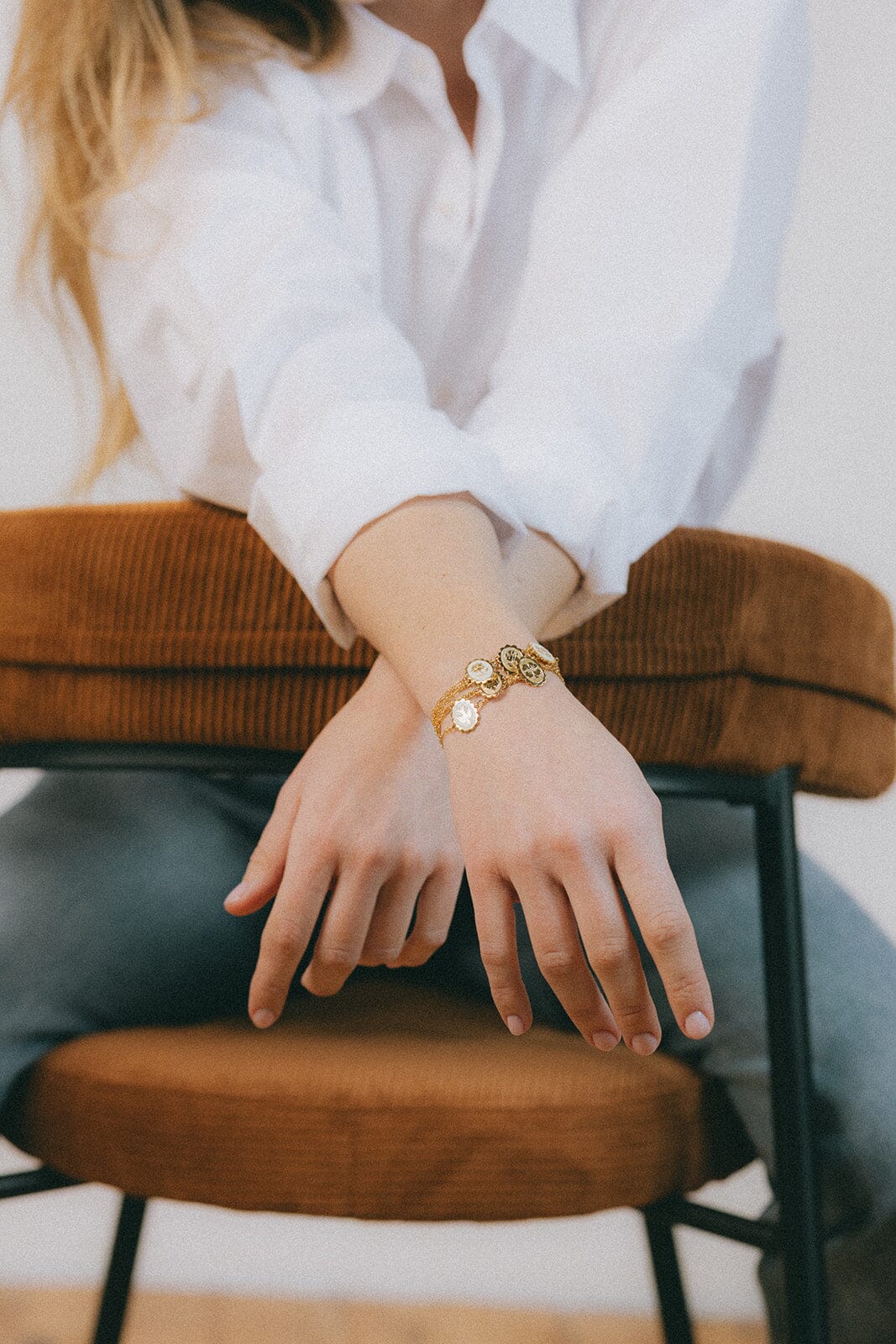 Bracelet Thémis Trèfle Or Bracelets Monsieur Simone