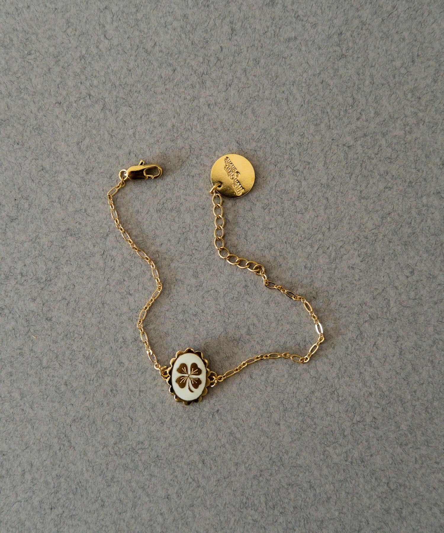 Bracelet Thémis Trèfle Or Ivoire Bracelets Monsieur Simone