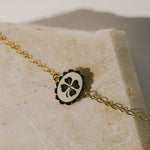 Bracelet Thémis Trèfle Or Ivoire Bracelets Monsieur Simone