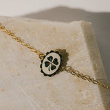 Bracelet Thémis Trèfle Or Ivoire Bracelets Monsieur Simone