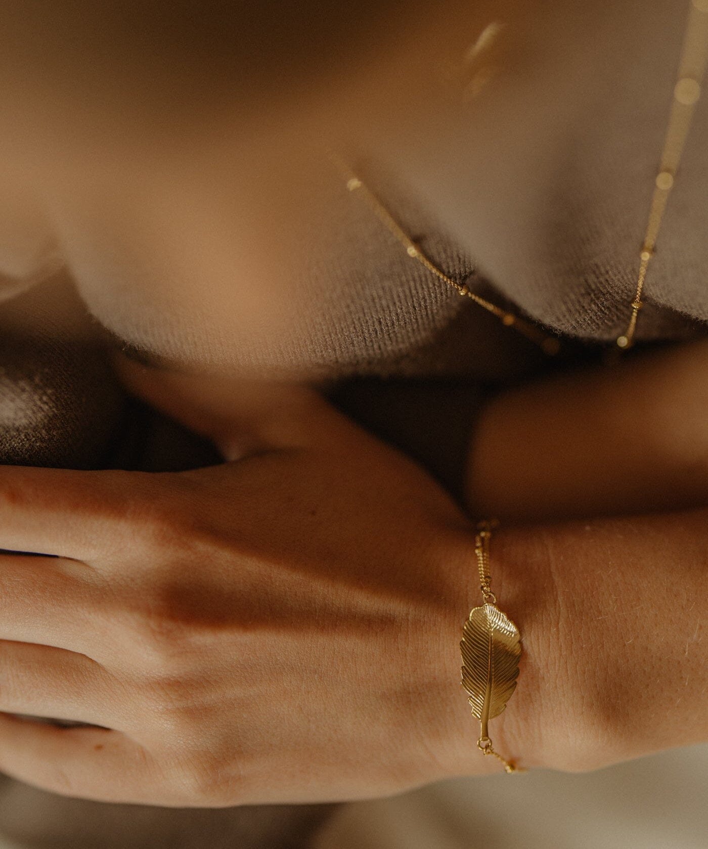 Bracelet Zéphyr Argent Feuille Bracelets Monsieur Simone