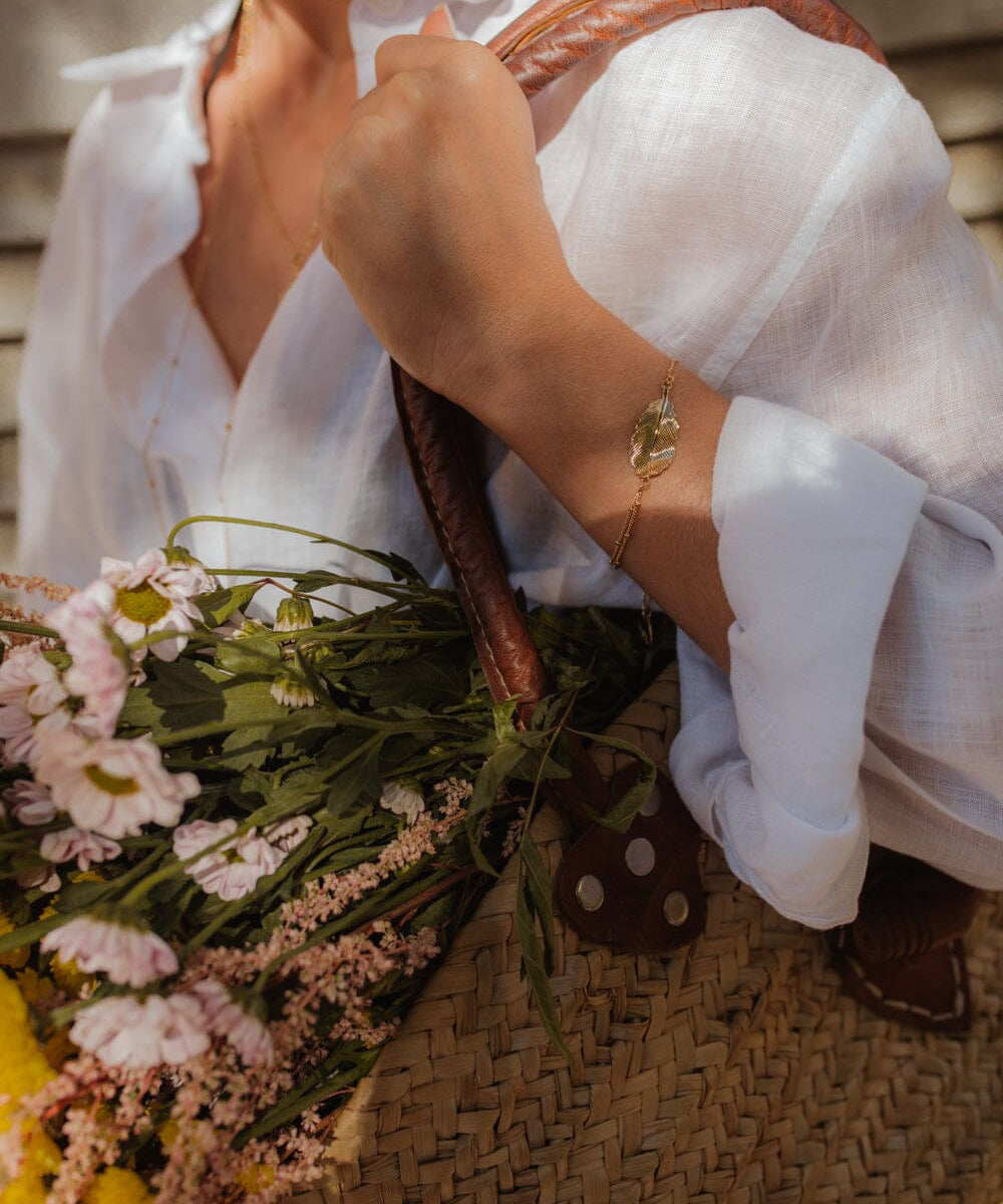 Bracelet Zéphyr Or Feuille Bracelets Monsieur Simone