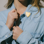 Broche Aphrodite Argent Coeur Accessoires Monsieur Simone