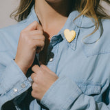 Broche Aphrodite Argent Coeur Accessoires Monsieur Simone